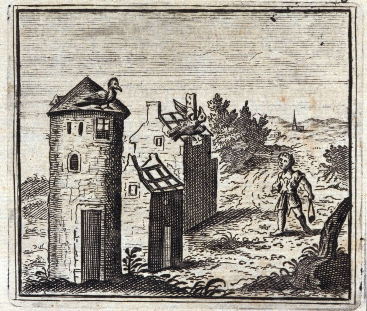 İki güvercin. Jean de La Fontaine