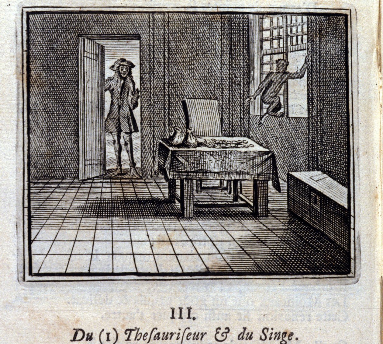 Thesaurizer ve Maymun. Jean de La Fontaine