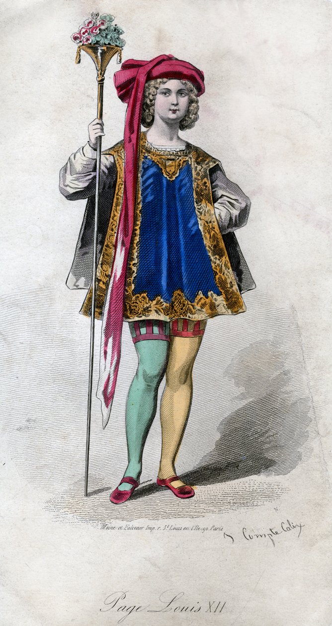 Sayfa, Louis XII, 19. yüzyıl. by Francois Claudius Compte Calix