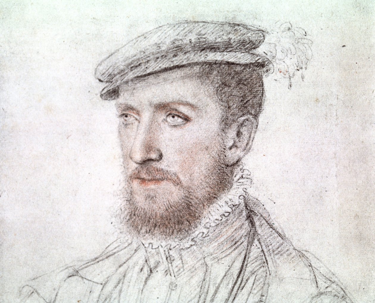 Gaspard de Coligny (1519-1572) (çizim) by François Clouet