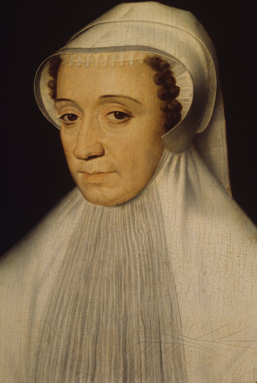 Marguerite de Valois'in portresi (Saint-Germain-en-Laye Kalesi 1553-Paris 1615), Francois Clouet (1515-1572) by François Clouet