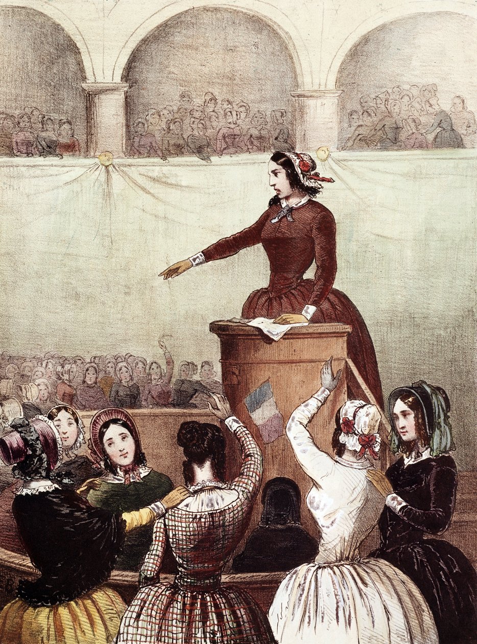 Kadınlar Kulübü - 1848 - Kadınlar Kulübü by Francois Desire Gosselin