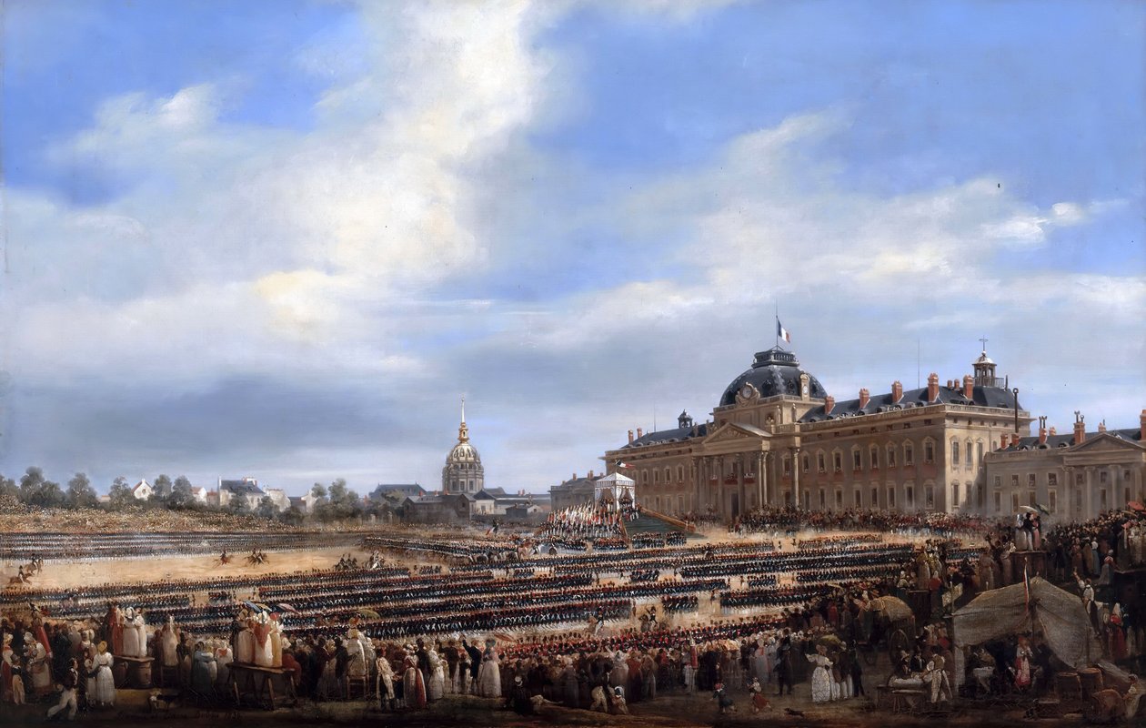 Ulusal Muhafızlara bayrak dağıtımı, 29 Ağustos 1830 by Francois Dubois