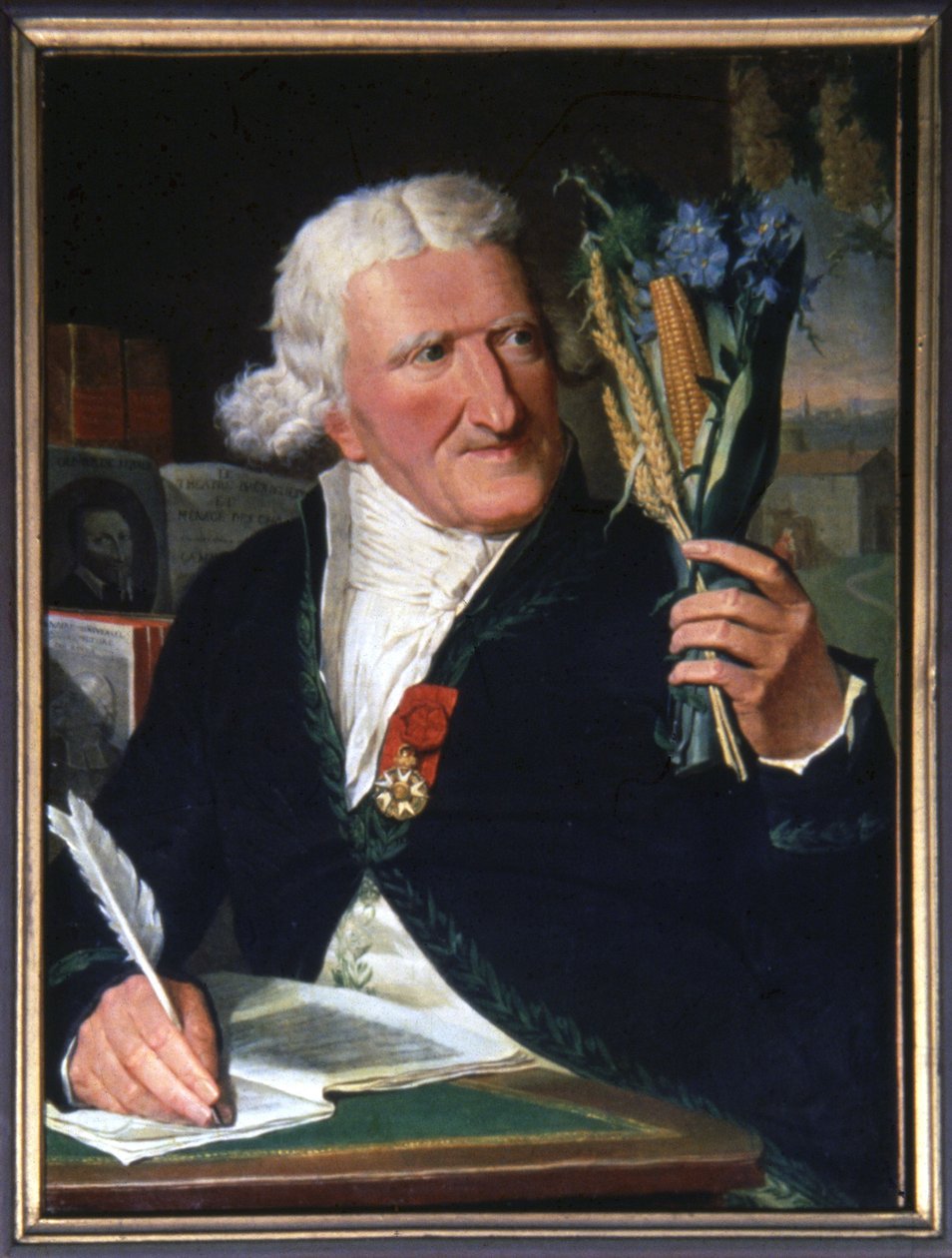 Ama ve patates çiçeğini tutan Parmentier by Francois Dumont