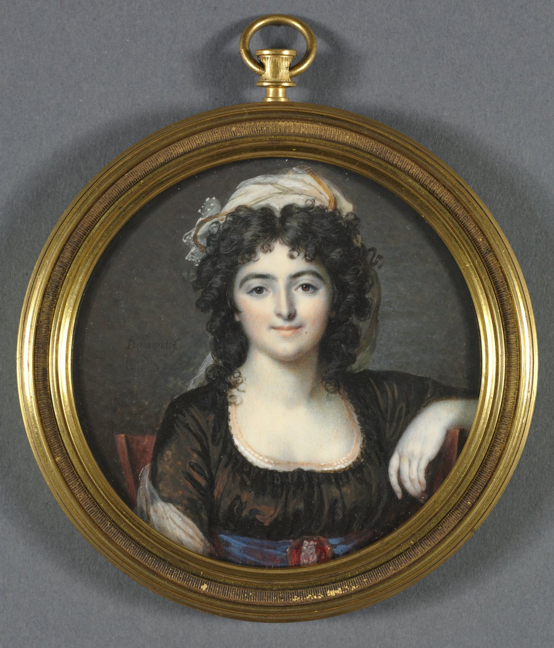 Kahverengi Elbiseli Kadın Portresi, 1795. by Francois Dumont