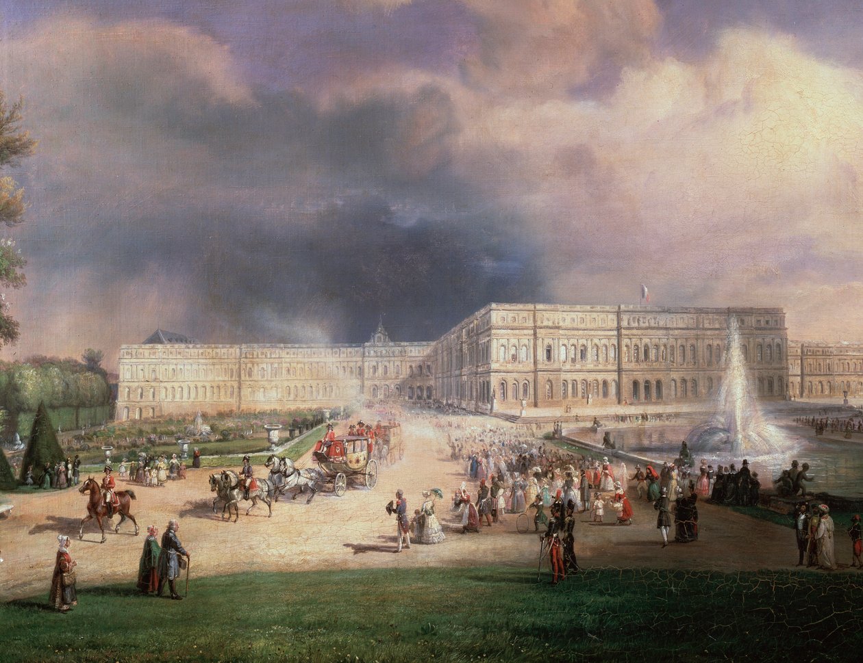 Fransa Kralı Louis-Philippe, ailesi ve Kent Düşesi, Versailles, Fransa