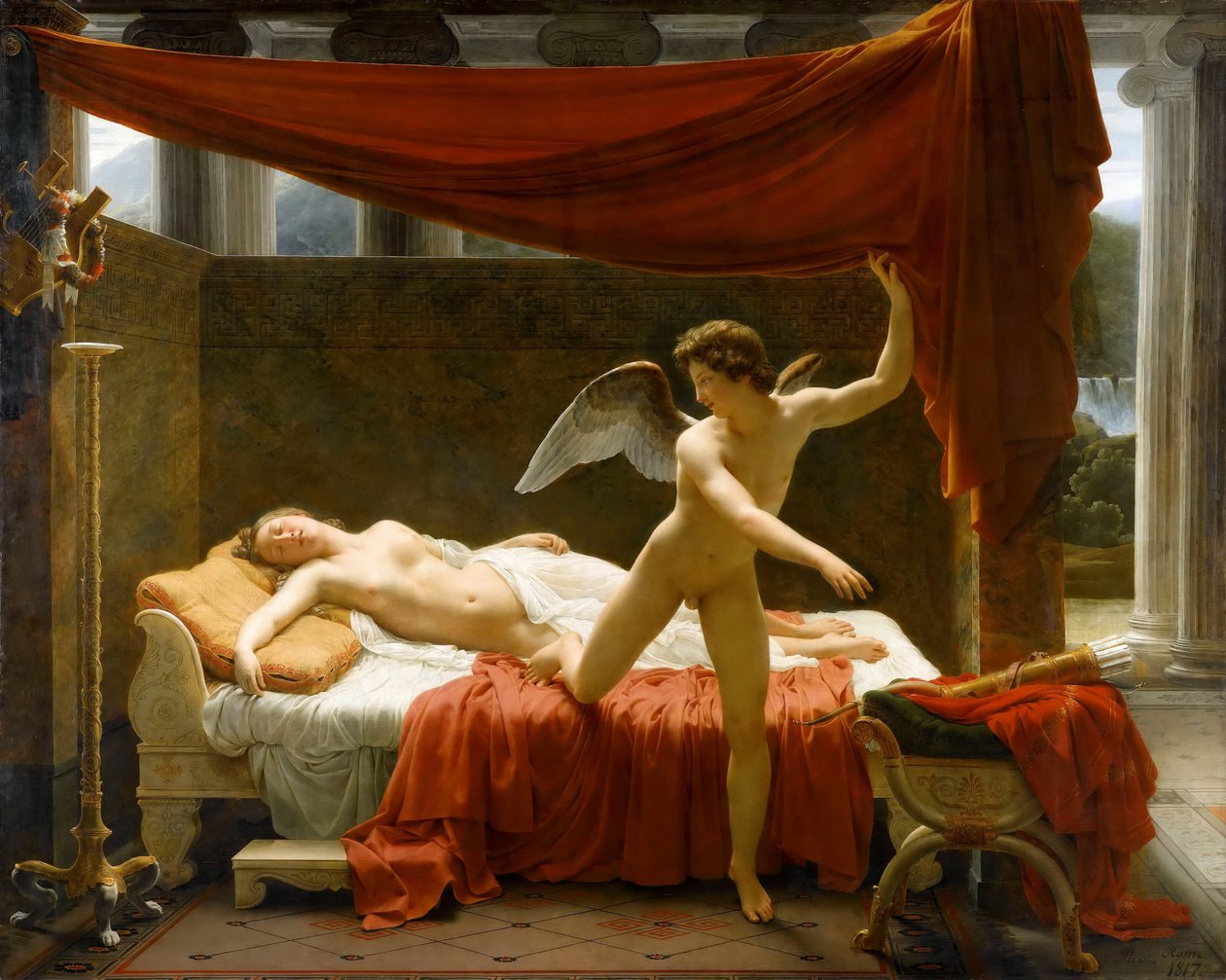 Aşk Tanrısı ve Ruh by Francois Edouard Picot