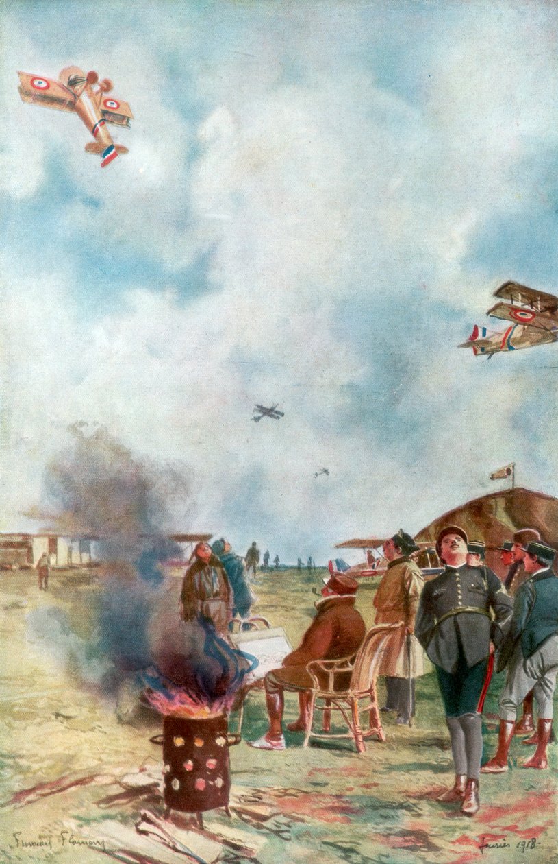Yere Biraz Yakın Bir Ters Çevirme, 1918, 1926 by Francois Flameng