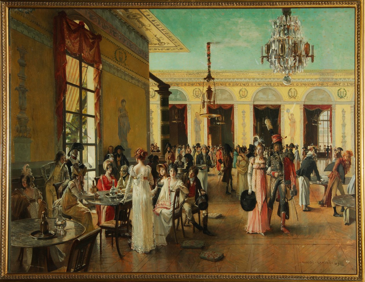 Cafe Frascati (Paris, Fransa), Napolyon döneminden bir sahne (18. 1815
