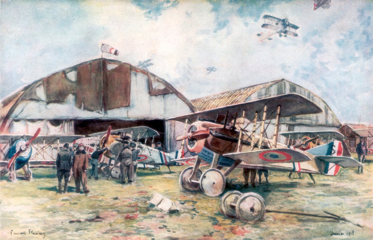 Fransız Savaş Filosu Havaalanı, 1918, 1926. by Francois Flameng