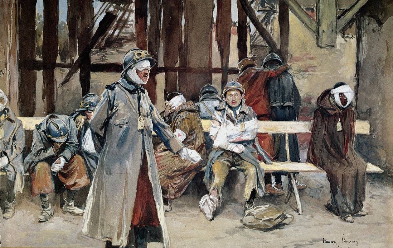 Köy Hastanesi, 1916 by Francois Flameng