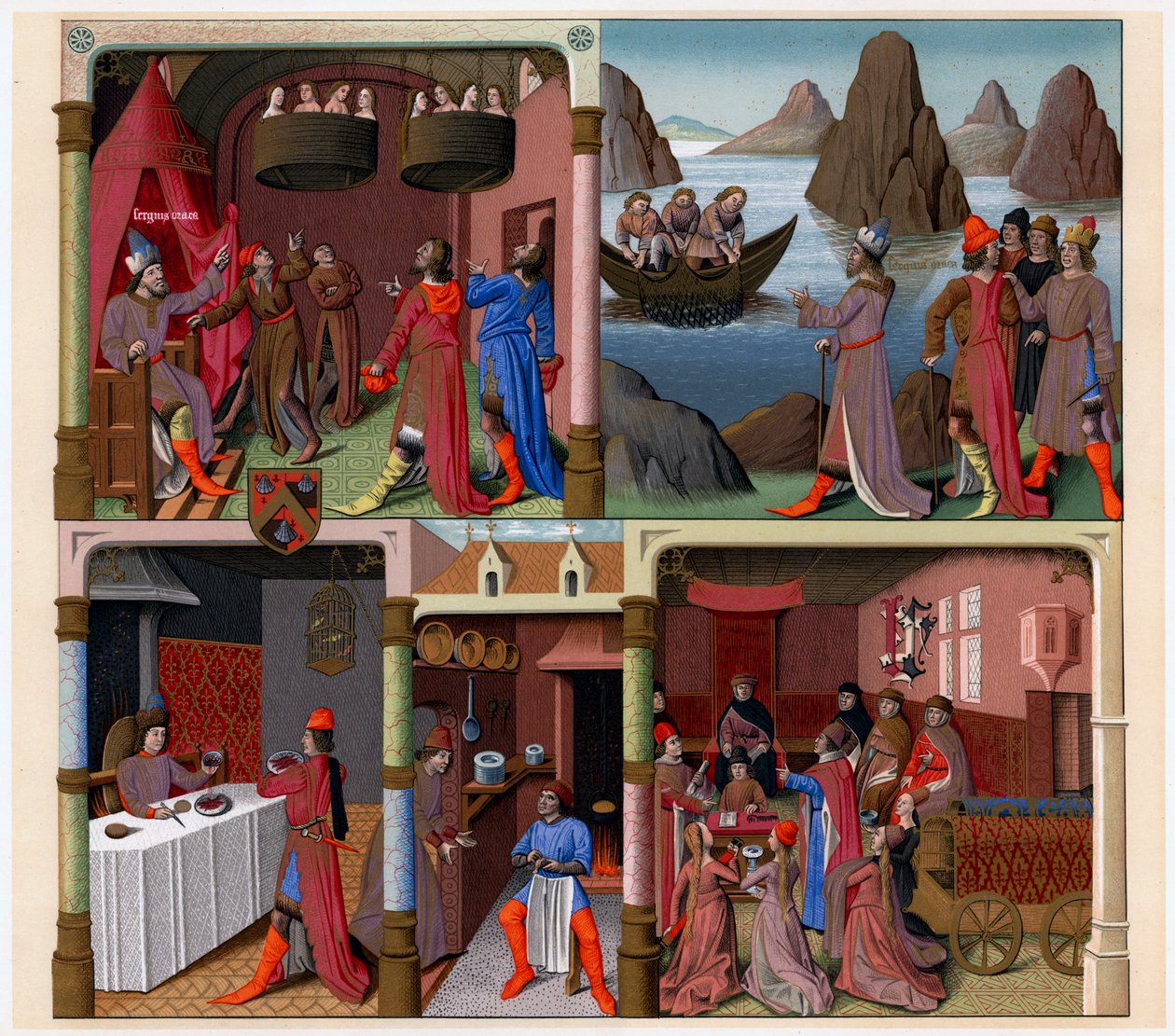 Sergius Orata ve diğer Romalılar, 1473-1480. by Francois Fouquet