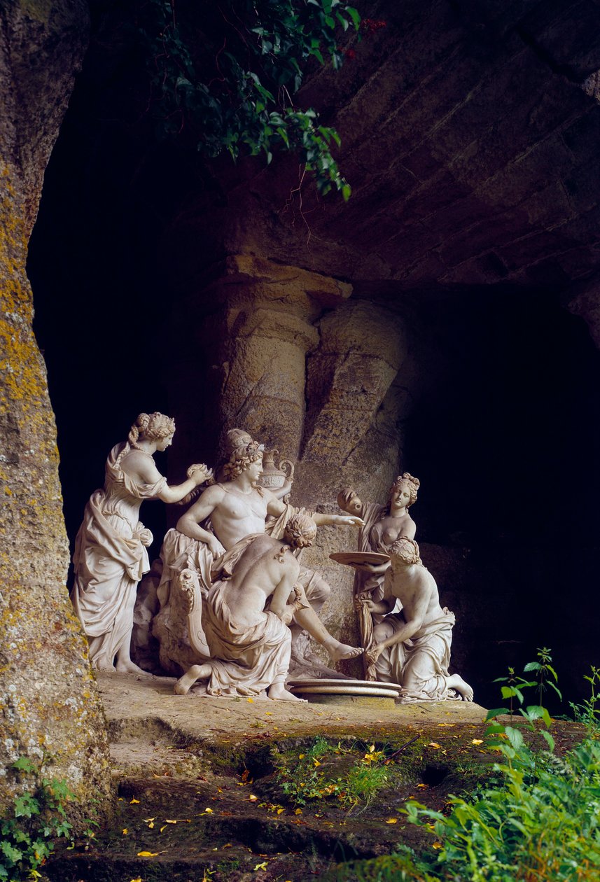 Thetis Mağarası (Thetys); Apollon periler tarafından servis edilir. Francois Girardon
