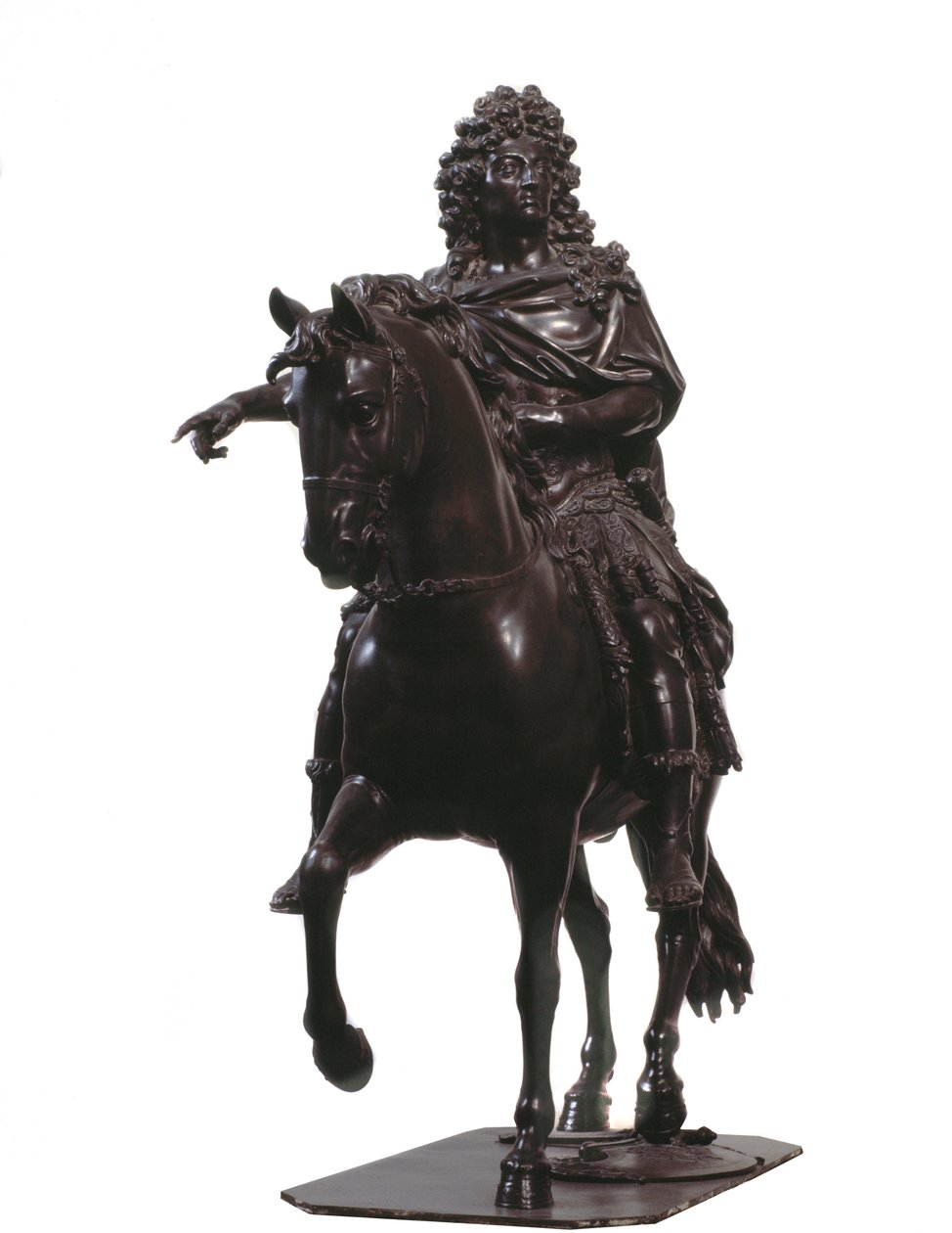 Fransa Kralı XIV.Louis'in atlı portresi (bronz heykel) by Francois Girardon