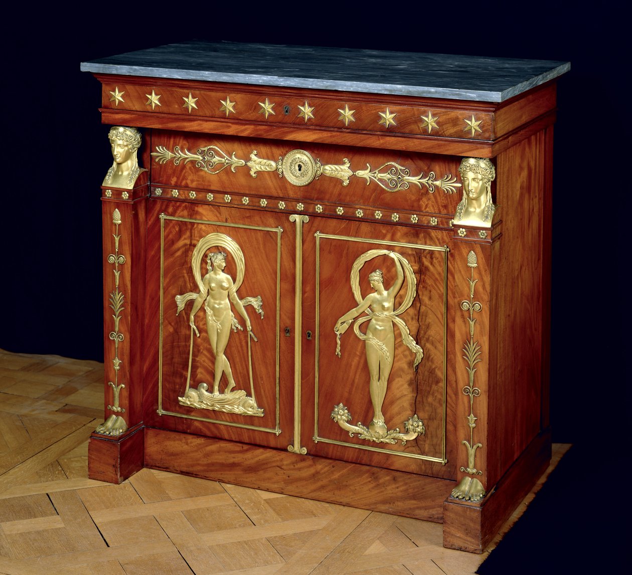 Büfe, c.1810 (ahşap ve mermer) by Francois Honore Georges Jacob Desmalter