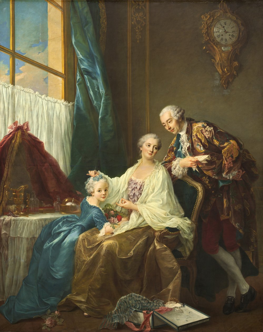 Aile portresi by Francois Hubert Drouais
