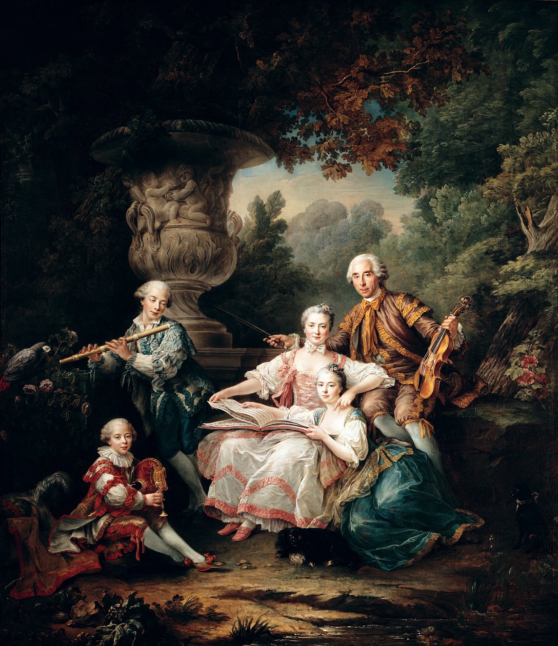Louis du Bouchet (1645-1716) Marquis de Sourches ve Ailesi, 1750 by Francois Hubert Drouais