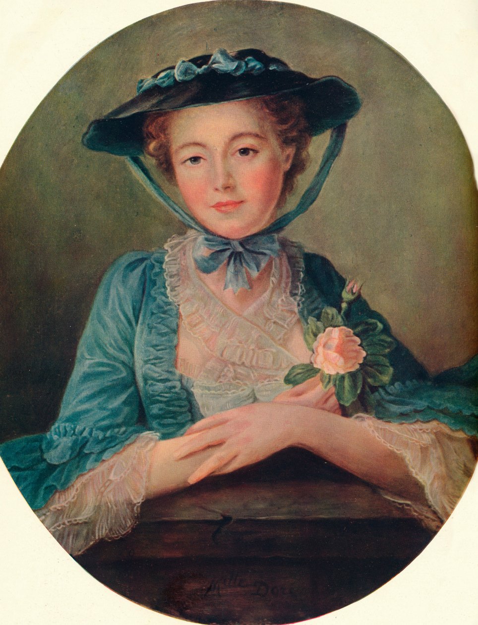 Bayan Doré - Fransız Okulu, c1760, 1910 by Francois Hubert Drouais