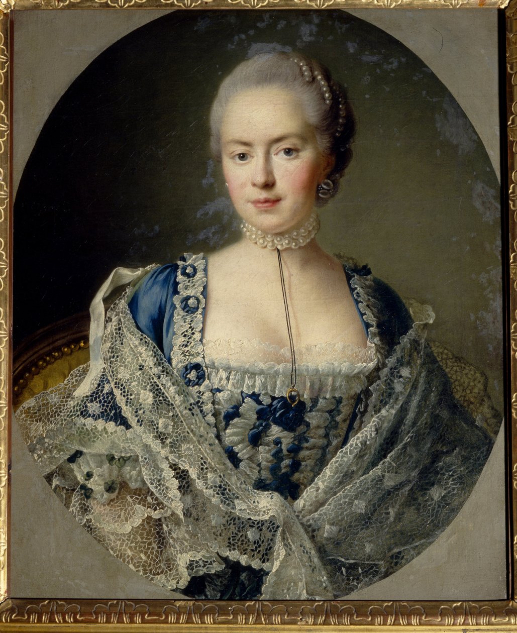 Portre de la Princess Daria Petrovna Saltykova (Saltykoff) (nee Chernysheva) by Francois Hubert Drouais