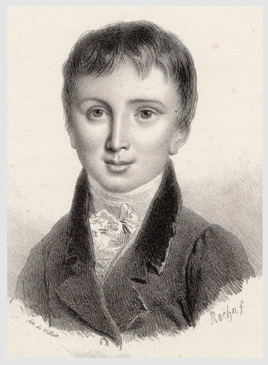 Franz Liszt, 11 yaşında, c. 1822. by Francois Le Villain