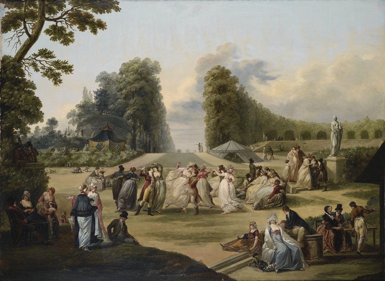 Tivoli Bahçelerinde Balo, Paris, 1799 by Francois Louis Joseph Watteau