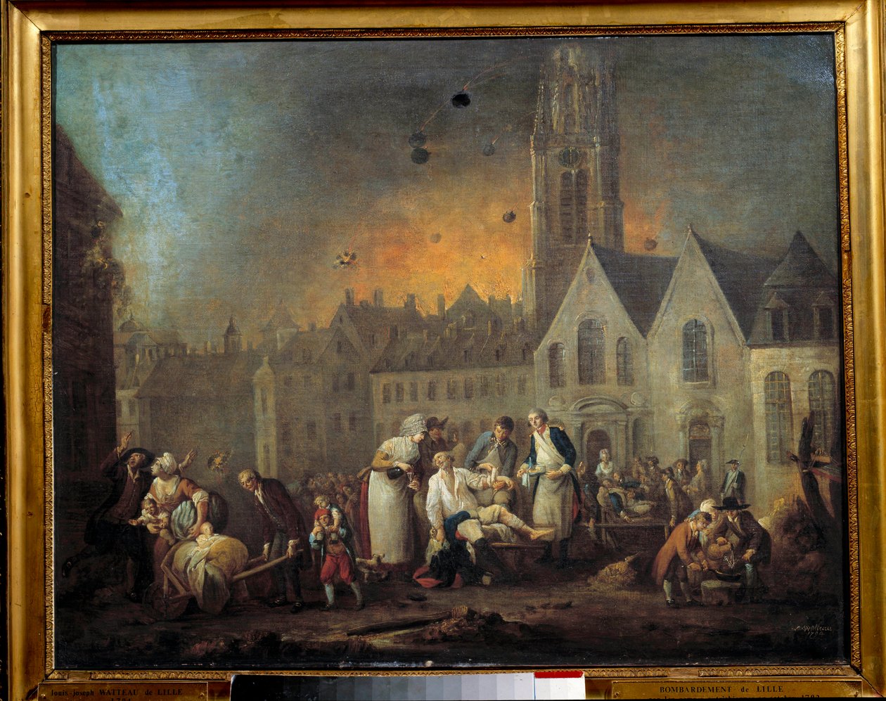 Devrimci savaşlar: Lille Kuşatması by Francois Louis Joseph Watteau