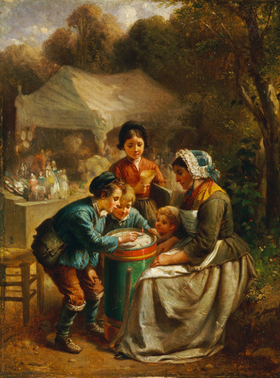 Oyuncak Satıcısı, 1860 by Francois Louis Lanfant de Metz