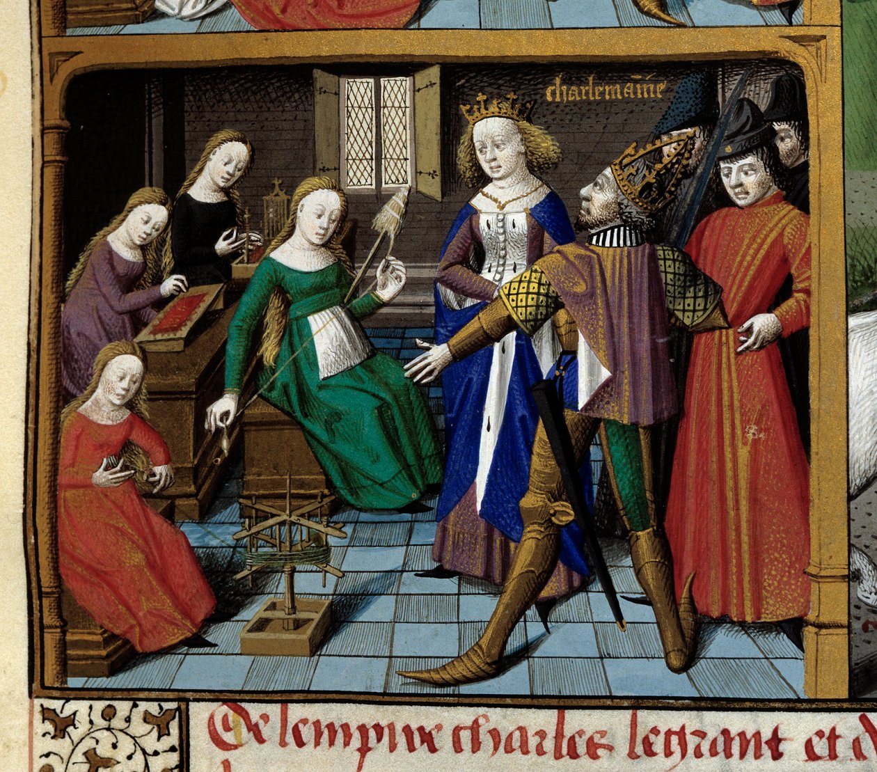 Frankların kralı Charlemagne