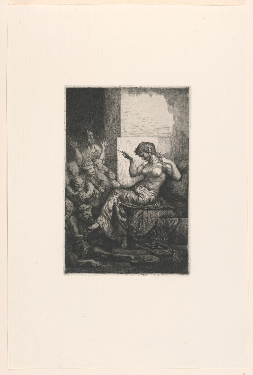 Kleopatra (?) by Francois Nicolas Chifflart