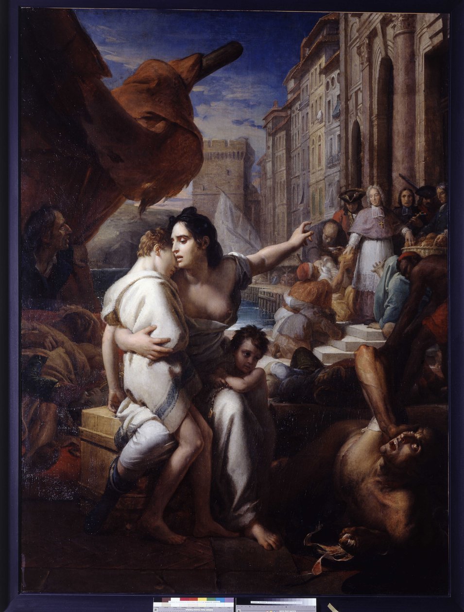 Marsilya Vebası sırasında Belsunce Monsenyörü by Baron François Pascal Simon Gérard
