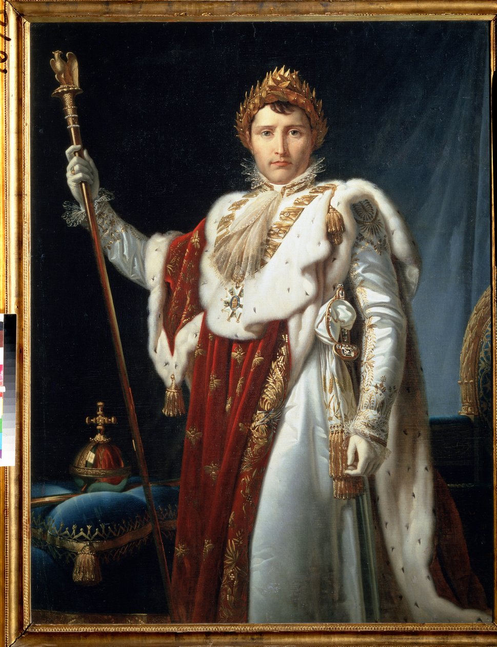 Napolyon, Taç Giydirme Elbiseleri, c.1805-10 (tuval üzerine yağlı boya) by Baron François Pascal Simon Gérard