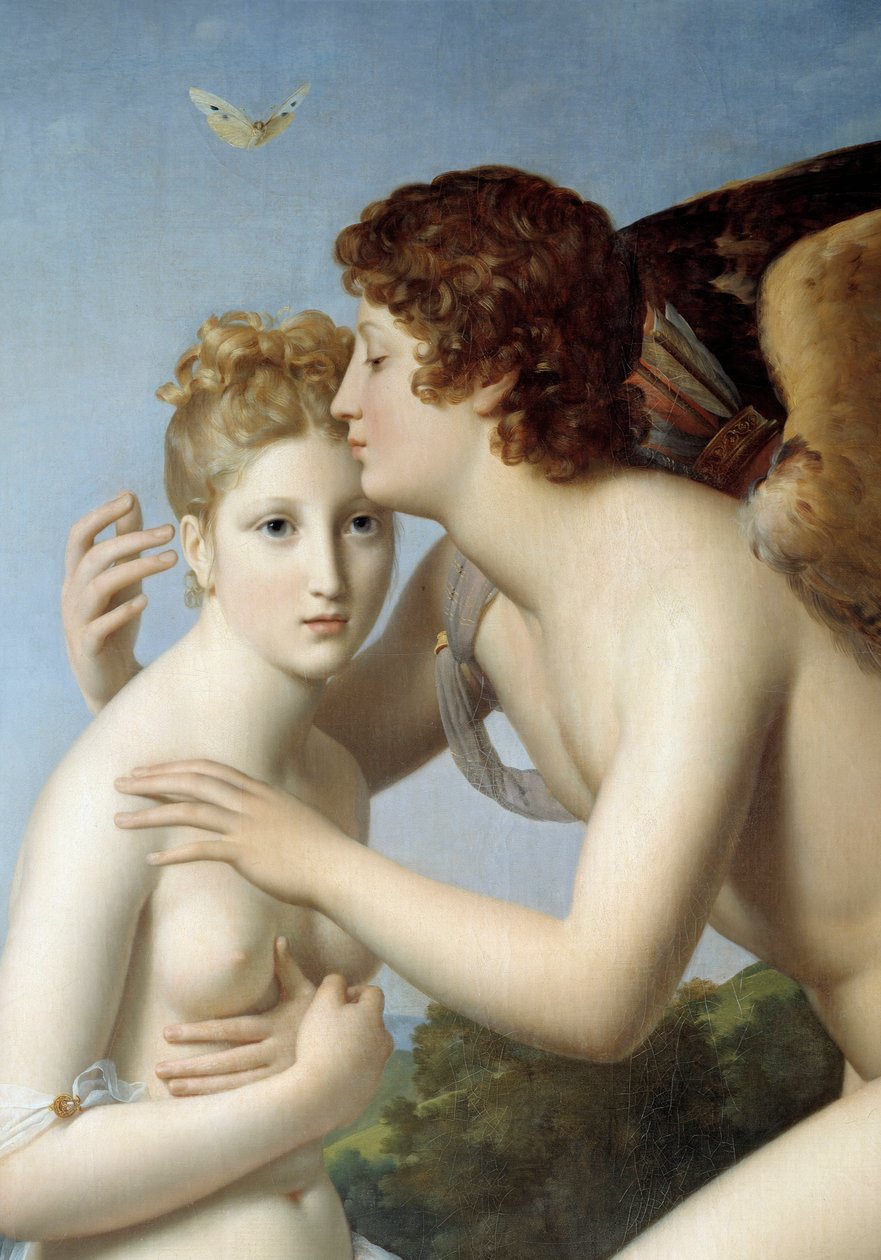Ruh ve Aşk Detayı. Francois Gerard (1770-1837) 1798 Sun tarafından tablo. 1,86x1,32 m by Baron François Pascal Simon Gérard