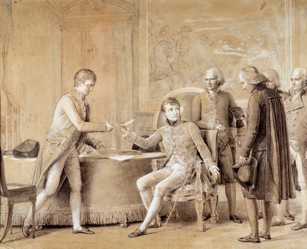 15 Temmuz'da Birinci Konsolos'un Fransa ile Aziz Kuşatması arasındaki Konkordato İmzası by Baron François Pascal Simon Gérard
