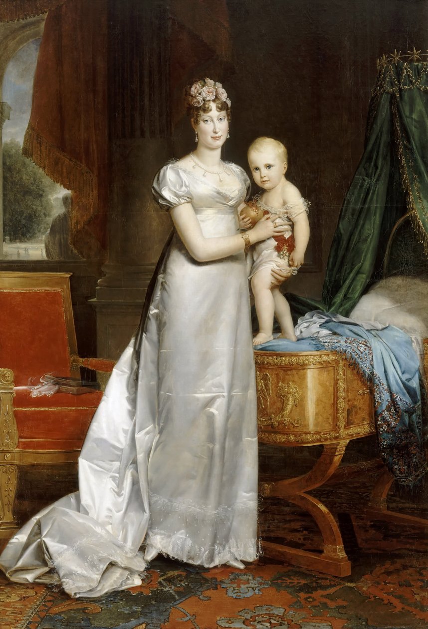 Roma Kralı ile İmparatoriçe Marie-Louise by Francois Pascal Simon Gerard