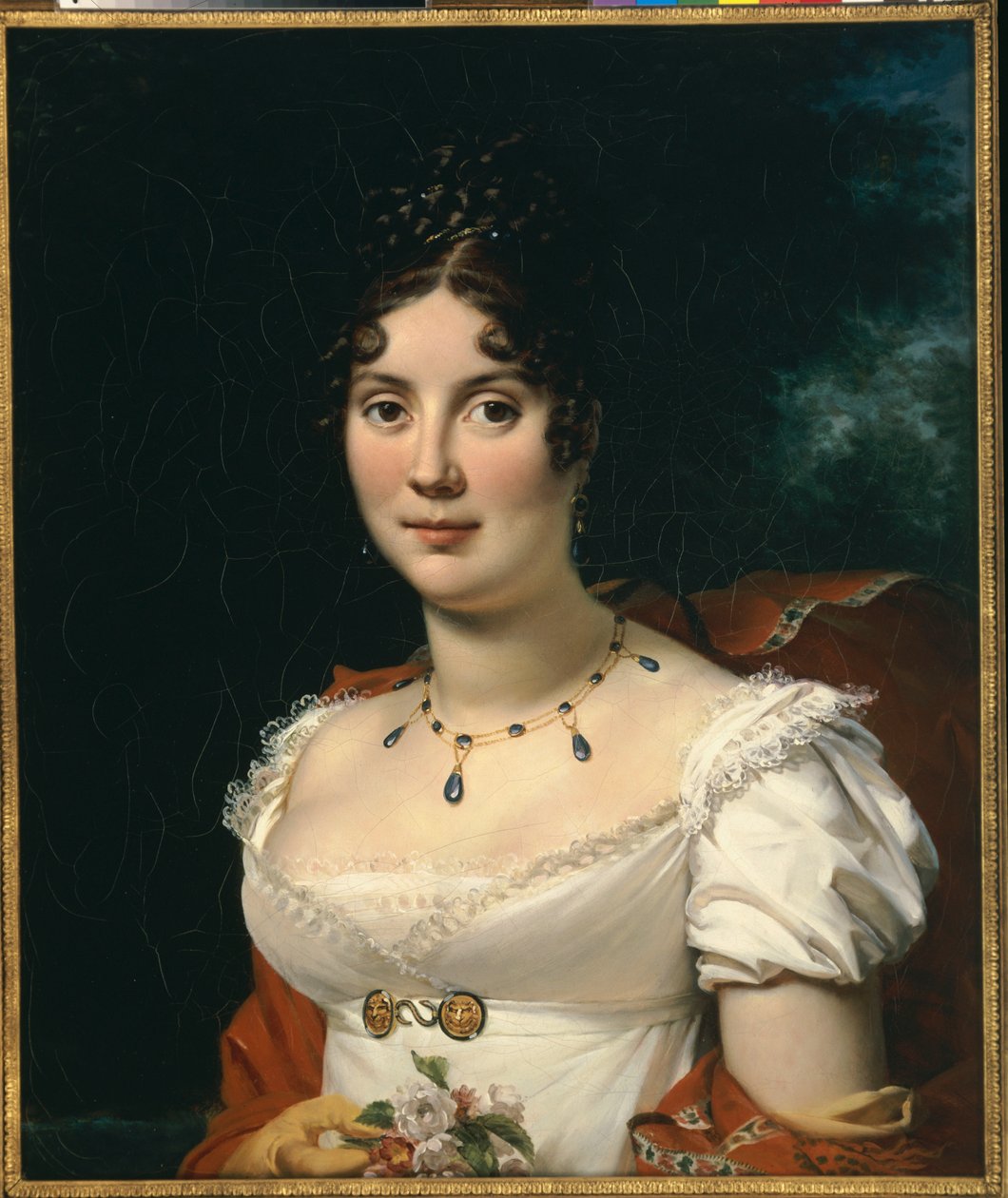 Bir Bayan Portresi by Francois Pascal Simon Gerard