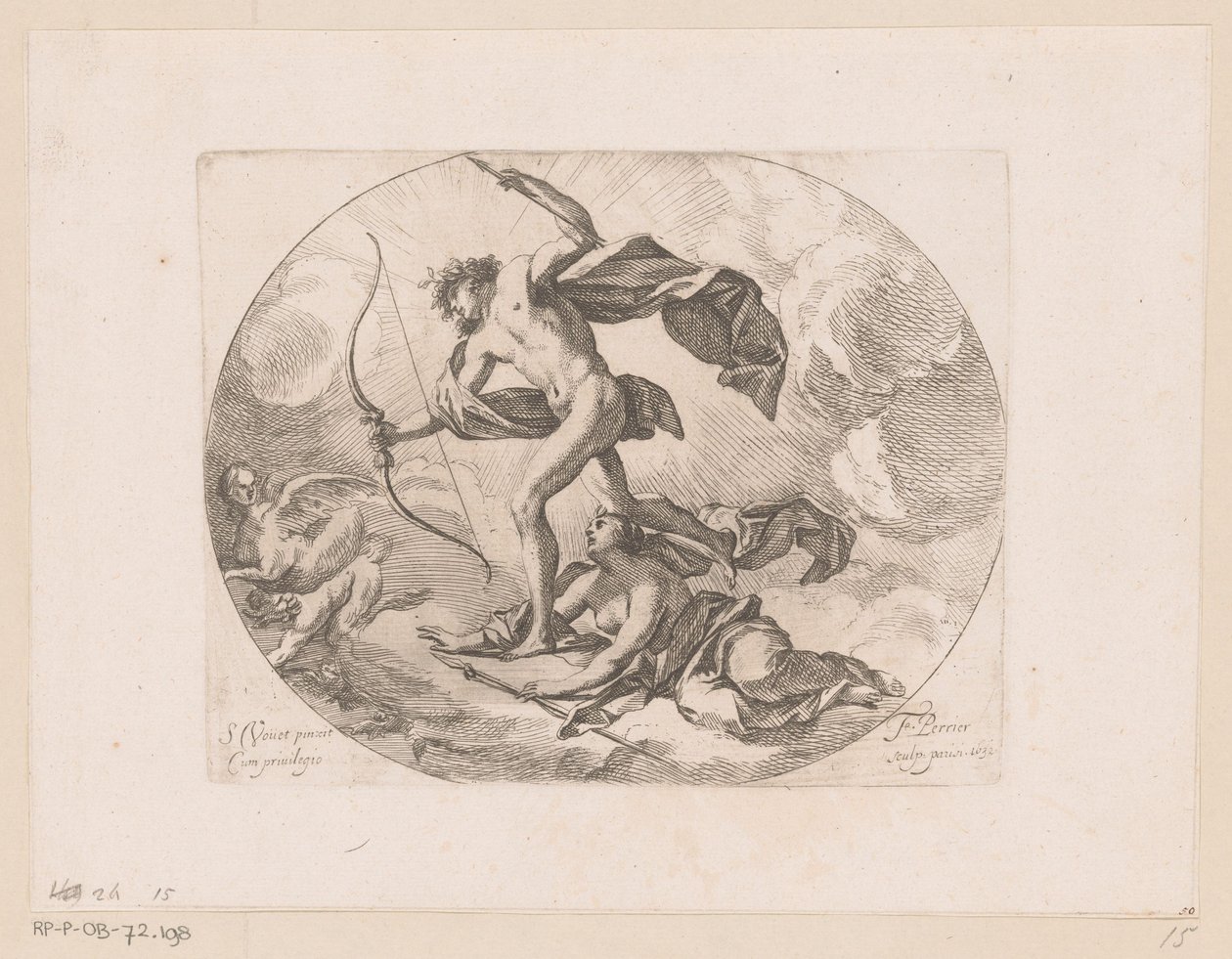 Apollo ve Diana harpileri avlarken by Francois Perrier
