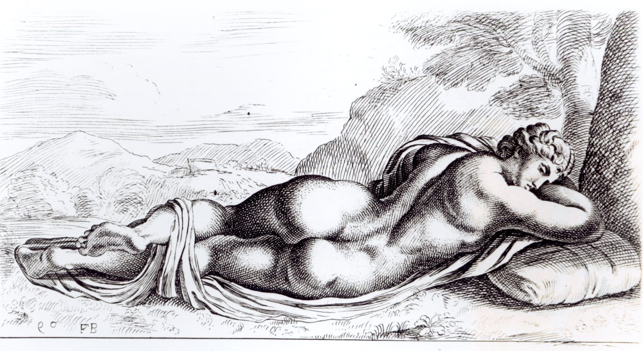 Hermaphrodite in the Borghese Gardens, c.1653   by Francois Perrier