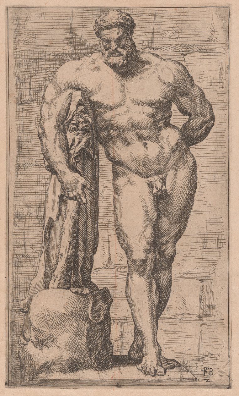 Farnese Herkül, önden görünüm [levha 2] by Francois Perrier