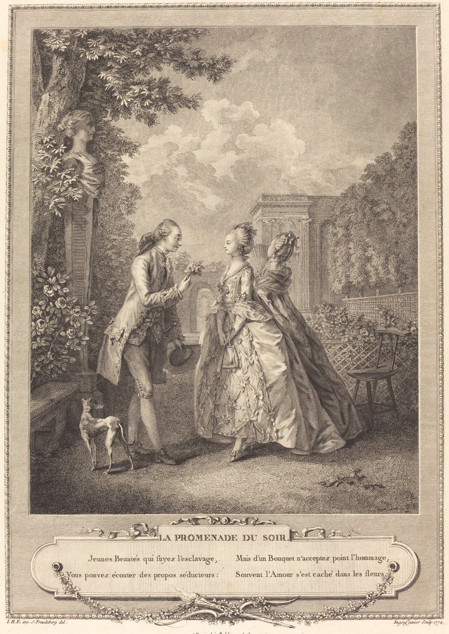 akşam yürüyüşü by Francois Robert Ingouf after Sigmund Freudenberger