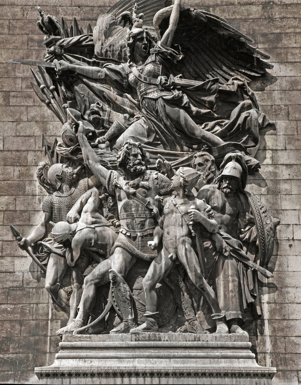 1792 Gönüllülerinin Ayrılışı veya La Marseillaise (taş kabartma by Francois Rude