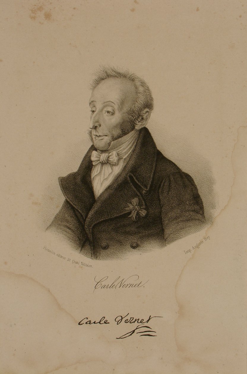 Carle Vernet olarak bilinen Antoine Charles Horace Vernet (1758-1836) by Francois Seraphin Delpech