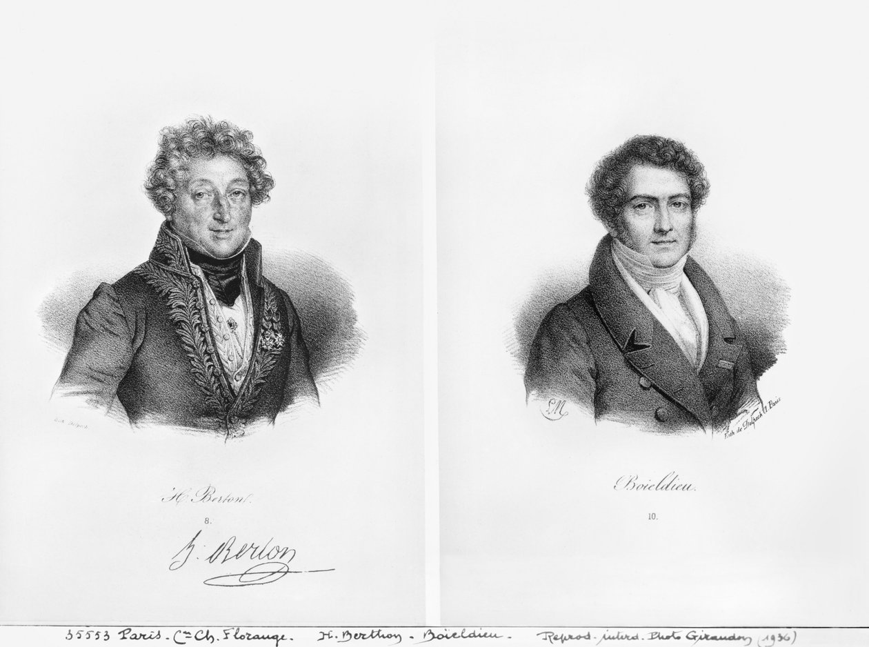 Henri Montan Berton (1767-1844) ve Francois Adrien Boieldieu (1775-1834) by Francois Seraphin Delpech