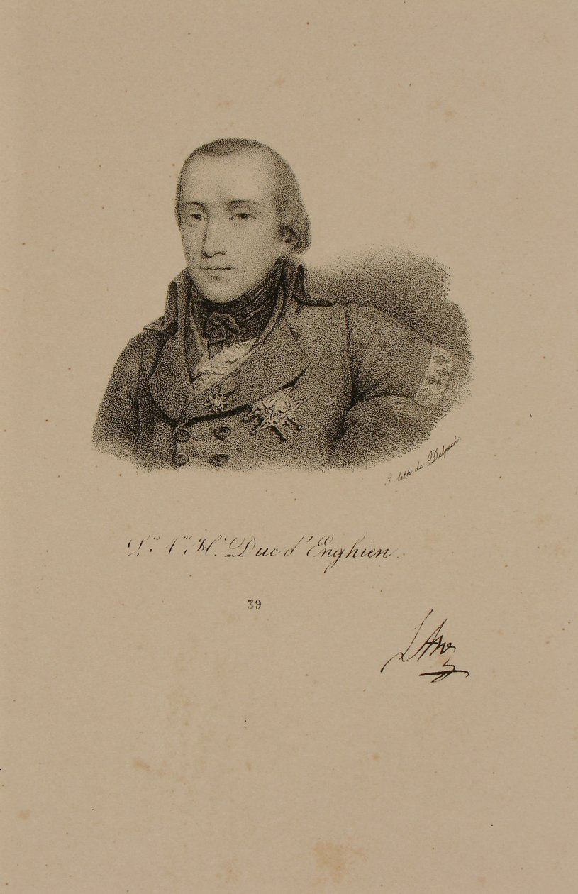 Louis Antoine Henri de Bourbon (1772-1804) Conde Üniforma Giyen Enghien Dükü by Francois Seraphin Delpech