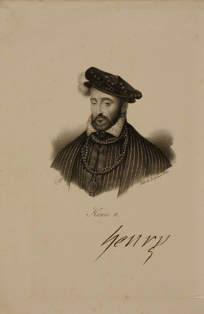 Portrait of Henri II (1519-59) King of France 2 by Francois Seraphin Delpech