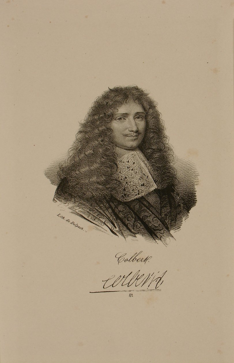 Jean Baptiste Colbert'in Portresi (1619-83) by Francois Seraphin Delpech