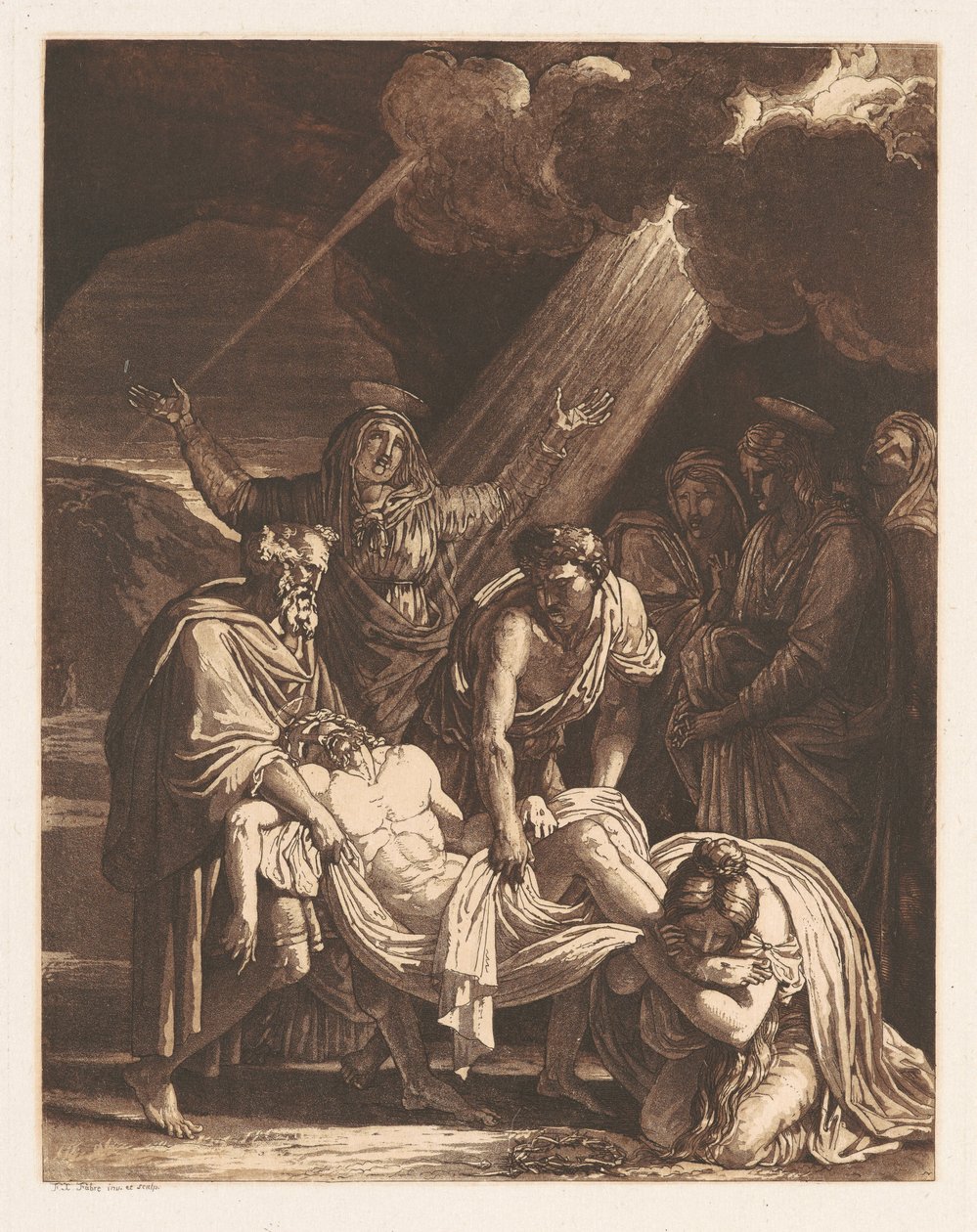 Mesih Mezara Taşındı by Francois Xavier Fabre