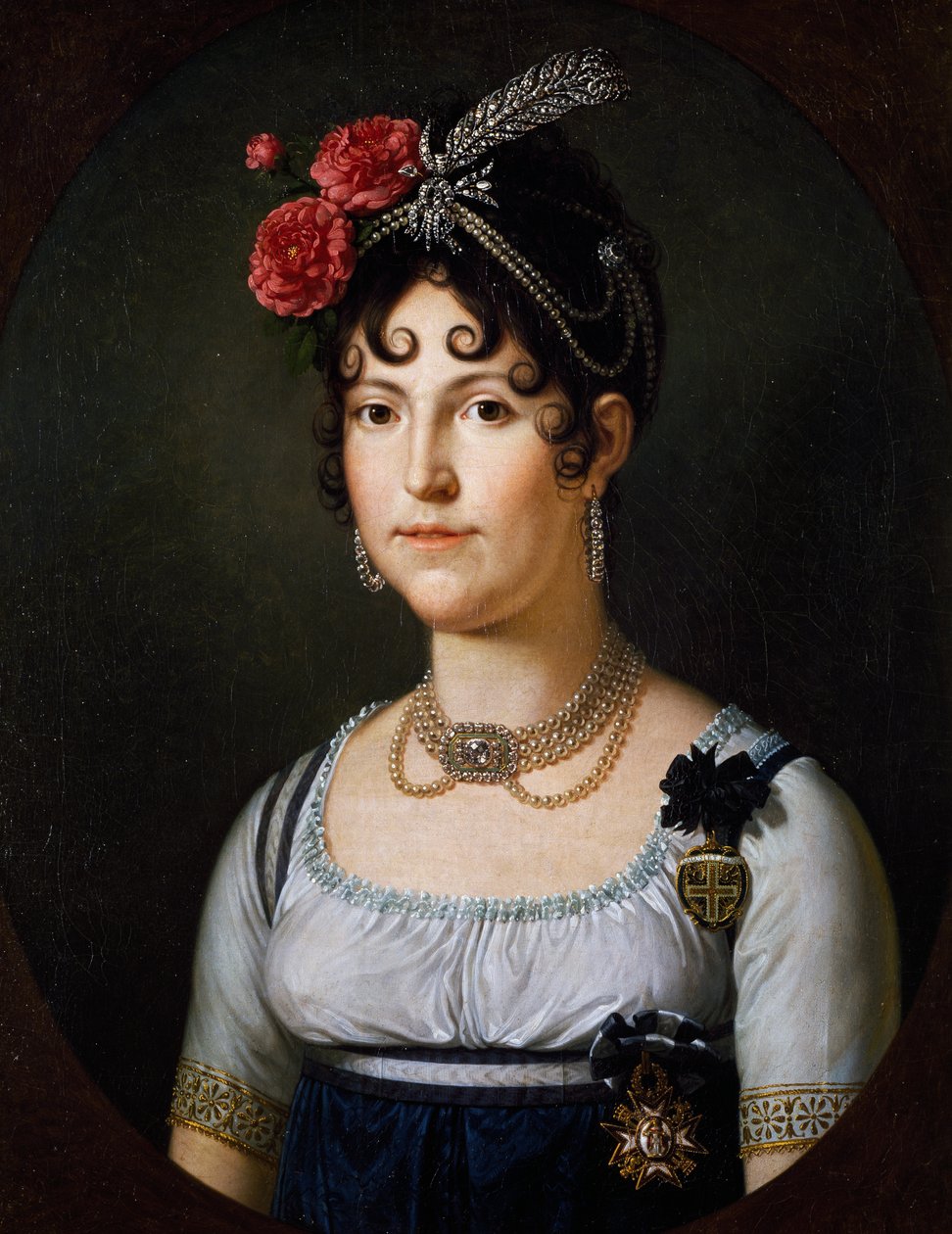 İspanya Maria Luisa, Lucca Düşesi (San Ildefonso) portresi by Francois Xavier Fabre