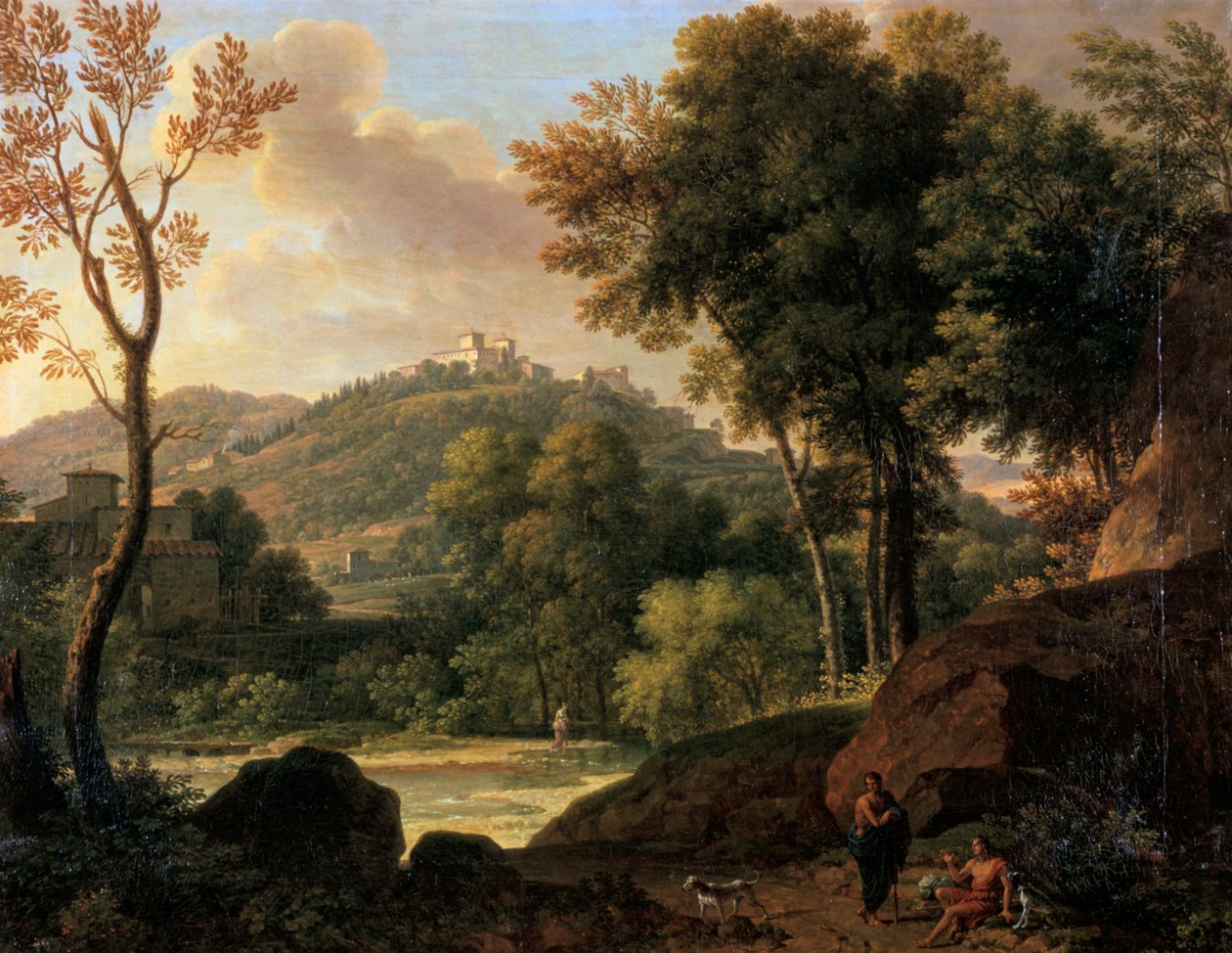 Floransa çevresindeki kırsal bölge, İtalya, 18. yüzyılın sonlarında 19. yüzyılın sonlarında by Francois Xavier Fabre