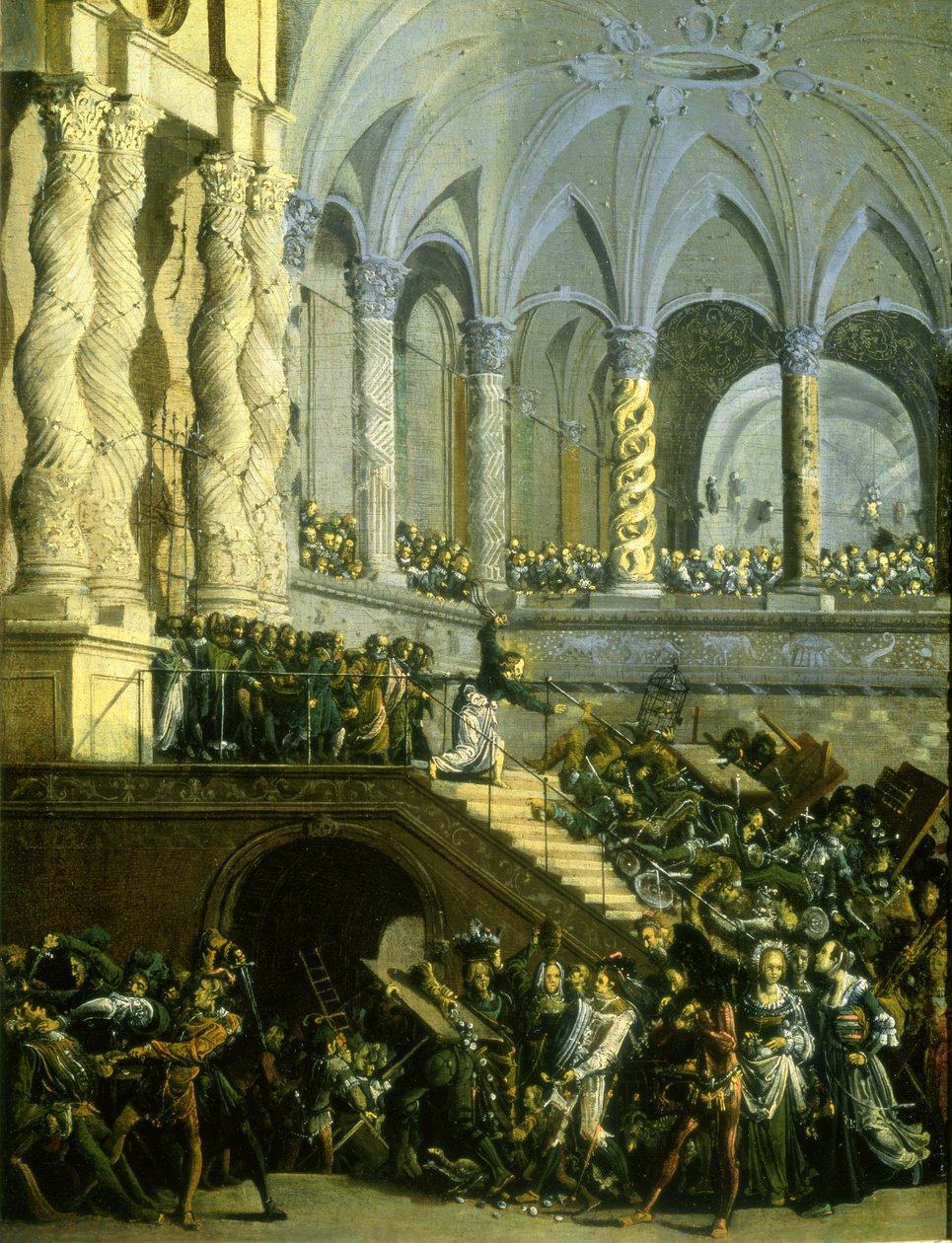 Mesih Tefecileri Tapınaktan Sürerken by Francois de Nome