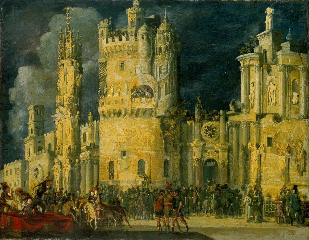 Bir kadın Azizin Şehadeti, 17. yüzyılın başlarında by Francois de Nome